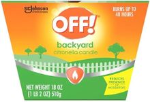 OFF! Backyard Citronella Scented Candle Burns Up to 40 Hours Provides Ambiance and a Gentle Glow for Backyard Outdoor Occasions 18 Ounce (Pack of 1)