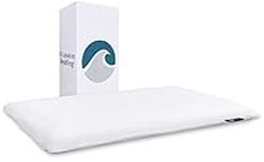 Bluewave Bedding Ultra Slim Gel Memory Foam Pillow for Stomach and Back Sleepers - Thin, Flat Design for Cervical Neck Alignment and Deeper Sleep (2.75-Inches Height, King Size)