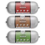 Drool Pet Products Dog Food Pate Triple Pack 3 x 400g | Premium Pate | Dog Pate Tube 1 x Beef 1 x Lamb 1 x Venison