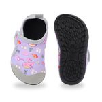 ADUDVLO Kids Toddler Water Shoes Non-Slip Quick Dry Baby Water Shoes Kids Beach Shoe Swimming Pool Surfing (Purple, Toddler, 4.5, Numeric Range, UK Footwear Size System, 5, Medium)