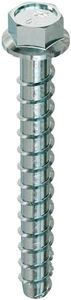 Simpson Strong-Tie THDB62600H 5/8 Inch x 6 Inch, Hex Washer Head, Zinc Plated Titen HD Heavy-Duty Screw Anchor for Concrete, Easy Installation (Pack of 10)