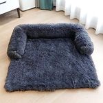 U & I Designs Bed For Dog/Cat Dog Bed Cat Bed Of Cat & Dogs Round Shape Fur Dog Bed Sleeping Dog Bed Premium, Fluffy Snuggle Pet Bed For Dog And Cat (Large Xxxl Dog Bed, Black)