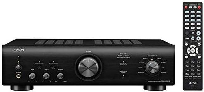 Denon PMA600NE HiFi Amplifier, Power Amplifier with Bluetooth, Phono Equalizer, 1x Coaxial & 2X Optical Inputs, Subwoofer Output, Analog Mode, Music Streaming - Black