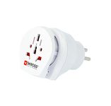 Skross Combo-World to Israel Travel Adaptor, White
