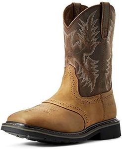 ARIAT Mens Sierra Work Boot, Aged Bark, 8.5