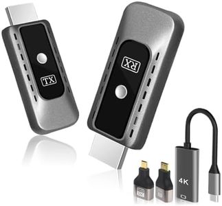 HDMI Inalámbrico Transmisor y Receptor, 1080P Transmisor HDMI Inalámbrico 2.4/5G Wireless HDMI para Transmisión de Vídeo y Audio al Monitor de la Computadora Portátil/PC/TV Box/Proyector