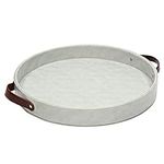 Juvale Faux Leather Round Serving T