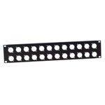 Adam Hall 19" Parts 872214-19" U-Shaped Rack Panel 24 Sockets 2 U