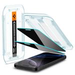 Spigen Tempered Glass Screen Protector [GlasTR EZ FIT - Privacy] Designed for iPhone 16 Pro Max [2Pack]