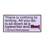 GuDeKe Ernest Hemingway Inspirational Quote Enamel Pin for Writers