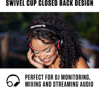 Numark HF175 DJ Headphones – Over-Ear Studio Monitoring