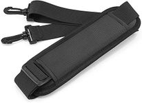 tomtoc Universal Replacement Shoulder Strap with Adjustable Thick Pad for Bags and Luggage, Padded & Adjustable Bag Strap, Black