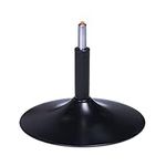 15.2" 360° Swivel Round Chair Base with 7.5" Gas Lift Cylinder Kits Heavy Duty Replacement Parts for Bar Stools Modern Kitchen Dining Designers Chairs and Others (Matte Black)