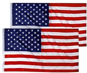 CASTDREAM American US Flag 3x5, 2 Pack Vibrant Color & Fade Resistant US Flags for Outside 3x5 ft Flags Double Stitched Long Lasting Polyester with Durable Brass Grommets USA Flag