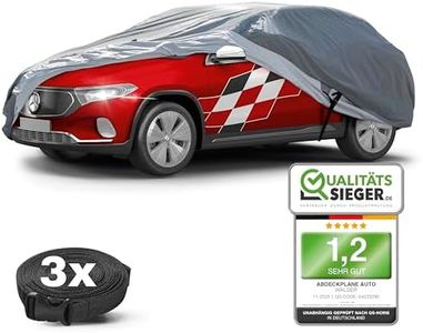 WALSER Bâche Premium All Weather Plus, bâche enduite de PVC, Bâche Automobile résistant aux UV, Bâche Complet imperméable à l'eau pour SUV/Van Taille 8 Gris