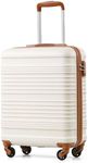 COOLIFE Cabin Suitcase, 55x40x20cm Cabin Luggage with ABS Hard Shell, Lightweight Carry On Suitcase Included TSA Lock & 4 Wheels, Suitable for Ryanair, Easyjet, Paid Hand Luggage Carry-Ons