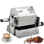 Electric Coffee Bean Roaster, 3.4L Drum Type Coffee Roaster Machine with Thermometer, Gas Coffee Bean Baker for Coffee Bean Nuts Baking Grains Sesame