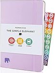 Papercode Daily Planner - Simple Elephant Undated Agenda 2022-2023 Day Planner - Weekly and Monthly Planner to Increase Productivity, Time Management and Hit Your Goals - Lilac