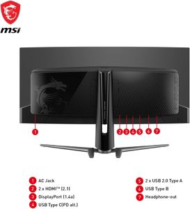 MSI 34" QD-OLED Gaming Monitor – MAG 341CQP UltraWide Display