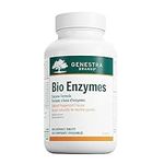 Genestra Brands Bio Enzymes - Digestive Aid Supplement - Complete Multienzyme Complex - With Amylase & Bromelain - Peppermint Flavour - 100 Chewable Tablets