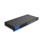 Linksys LGS124P-UK 24 Port Gigabit Unmanaged Network PoE Switch with 12 PoE+ Ports @ 120W for Business, Office, IP Surveillance - Ethernet Switch Hub with Metal Housing