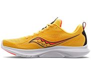 Saucony Mens Kinvara 13 Running Athletic and Training Shoes Yellow 9 Wide (E), Vizigold/Vizired, 9 Wide