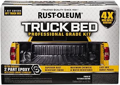 Rust-Oleum Professional Truck Bed Liner Kit – Durable 2-Part Epoxy, Cross-Linking Technology for Ultimate Protection, Easy DIY Application for Long-lasting Vehicle Care for Trailers, Trucks, Utes