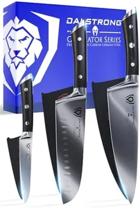 Dalstrong 3pc Knife Set - Gladiator Series Elite - Chef Essentials - Giftable Chef Knife, Santoku Knife, Paring Knife - G10 Handle - High Carbon German Steel - w/Sheaths - NSF Certified