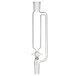 ISKO® Pressure Equalizing Addition Funnel, Borosilicate Glass Dropping Funnel 24/40 Joint with PTFE Stopcock for Laboratory (250ML)