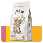 Fidele+ Dry Dog Food A Complete Balanced Diet 12 kg Bag Suitable for All Puppies of Small & Medium Breeds No Artificial Flavours Colours or Preservatives