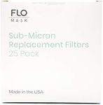 Flo Mask Kids - Sub-Micron Replacement Filters (25-Pack) for Children's Mask, Made in USA