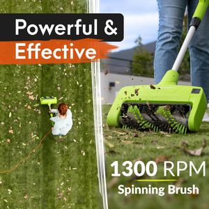 GreenSweep Artificial Grass Brush – Lawn Sweeper for Synthetic Turf