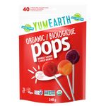 YumEarth Organic Pops - 40 Fruit Flavored Favorites Lollipops - No Artificial Colors, Allergy Friendly, Gluten Free, Non-GMO, Vegan, 40 Count