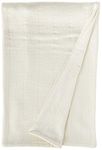 Eddie Bauer 200607 Herringbone Cotton Blanket, Full/Queen, Bone