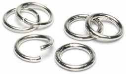 Cousin Jewelry Basics 8mm Open/Close Jump Ring, Silver, 200 Piece