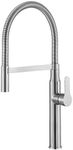 Pull Out Spray Kitchen Mixer Sink Tap Tall Laundry Faucet Round Spout (Brushed Nickel)