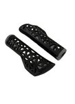 Shrenik Cycle Handle Grip 12.5cm Length Dual Soft Rubber Non Toxic Anti-Slip MTB/City Bicycle Bike (Black-Grey)