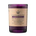 Cannabolish Lavender Smoke Odor Eliminating Candle, 7 oz, Natural Ingredients