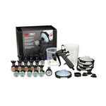 3M Performance Spray Gun Starter Kit, 26778, Includes 3M PPS 2.0 Paint Spray Cup System, 15 Replaceable Gravity HVLP Atomizing Heads, Air Control Valve