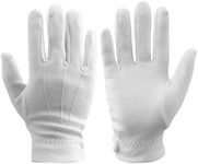 Yritioa White Gloves,White Gloves Women Costume,White Gloves Men,Cotton Gloves,White Cotton Gloves,White Parade Gloves,Butler Costume,Luigi Accessories Adult,White Princess Gloves