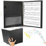 Yweller 3 Ring Sheet Music Folders,Large 10.5" x 13.5" Choral Muisc Folder,Premium Concert Choral Folder Fits Letter Size 8.5 x 11 in/ A4,Accomodate to Max 200 Pages for Choir Singer,Stage Performance