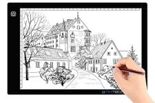 A4 Ultra-thin Portable LED Light Box Tracer USB Power Cable Dimmable Brightness LED Artcraft Tracing Light Box Light Pad for Artists Drawing Sketching Animation Stencilling X-rayViewing
