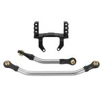 INJORA Aluminum Lay Down Servo Mount with Stainless Steel Steering Links Set for TRX4M Stock Length Axles 1/18 RC Crawler