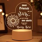 Buioata Friend Gifts Women - Birthday Gifts for Friend Female Night Light, Idea Friends Gifts for Birthday, Graduation, Christmas, Thanksgiving Gifts Women Friend Light, Female Gifts for Friend