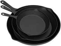 Frying Pans - Set of 3 Pre-Seasoned