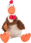 TRIXIE Plush Rooster Squeaky Pet Toy for Dogs, Chew-Safe Material, Mental Stimulation, Sound Feature, Suitable for All Dog Breeds 22 cm (Color May Vary)