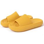 Universal Quick-Drying Thickened Non-Slip Sandals, Super Soft Home Slippers Casual Style Season and Occasions Yellow