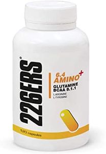 226ERS - 6.4 Amino +, Aminoácidos para Deportistas, Potente Recuperador, Ayuda a la Resistencia y Defensas, Glutamina + BCAA + L-Arginina + L-Tirosina