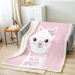 Feelyou Cute Llama Fleece Blanket G