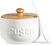 LYEOBOH Sugar Bowl with Lid and Spo